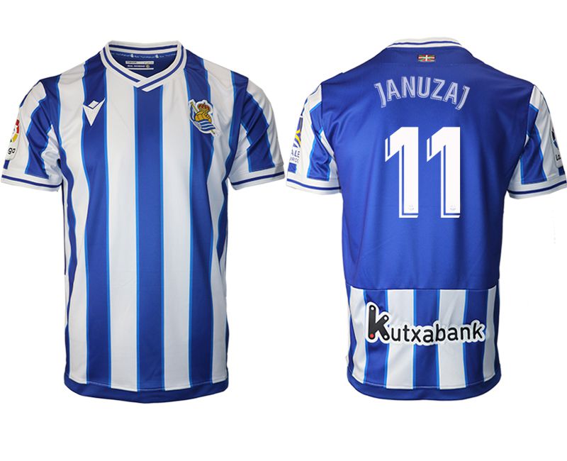 Men 2020-2021 club Real Sociedad home aaa version #11 blue Soccer Jerseys->other club jersey->Soccer Club Jersey